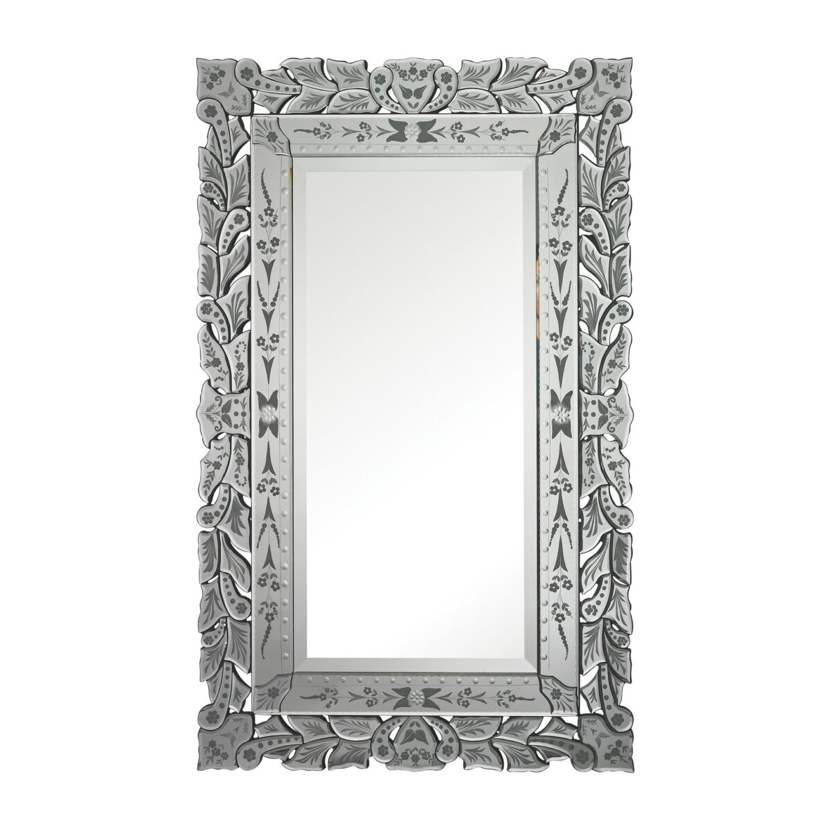 Зеркало в венецианском стиле "Глэм" (на белом фоне)