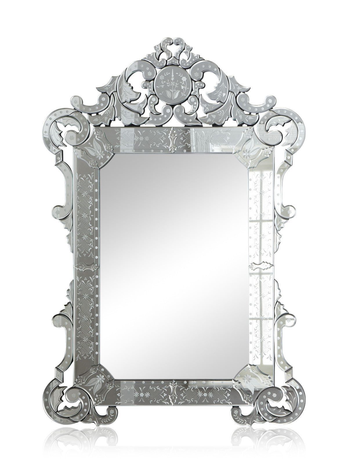 Зеркало в венецианском стиле "Марджери" (вид спереди, без фона)