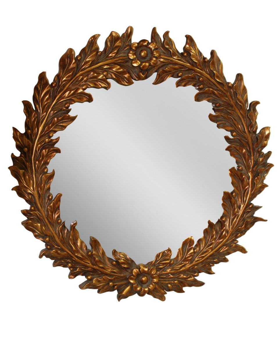 Круглое зеркало барокко 