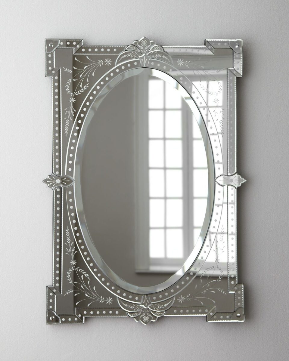 Прямоугольное венецианское зеркало 