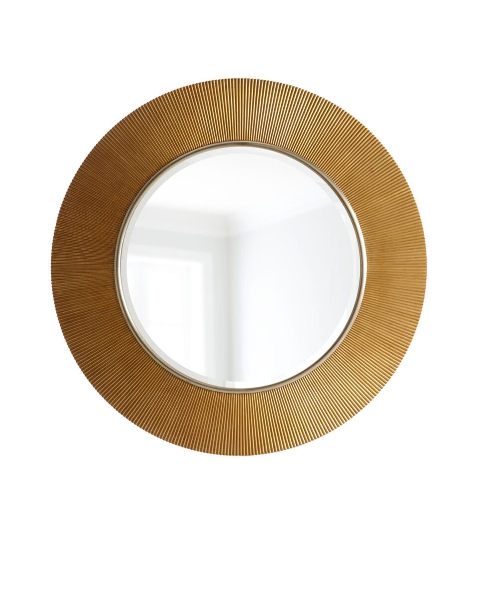 Круглое зеркало в золотой раме "Арно"