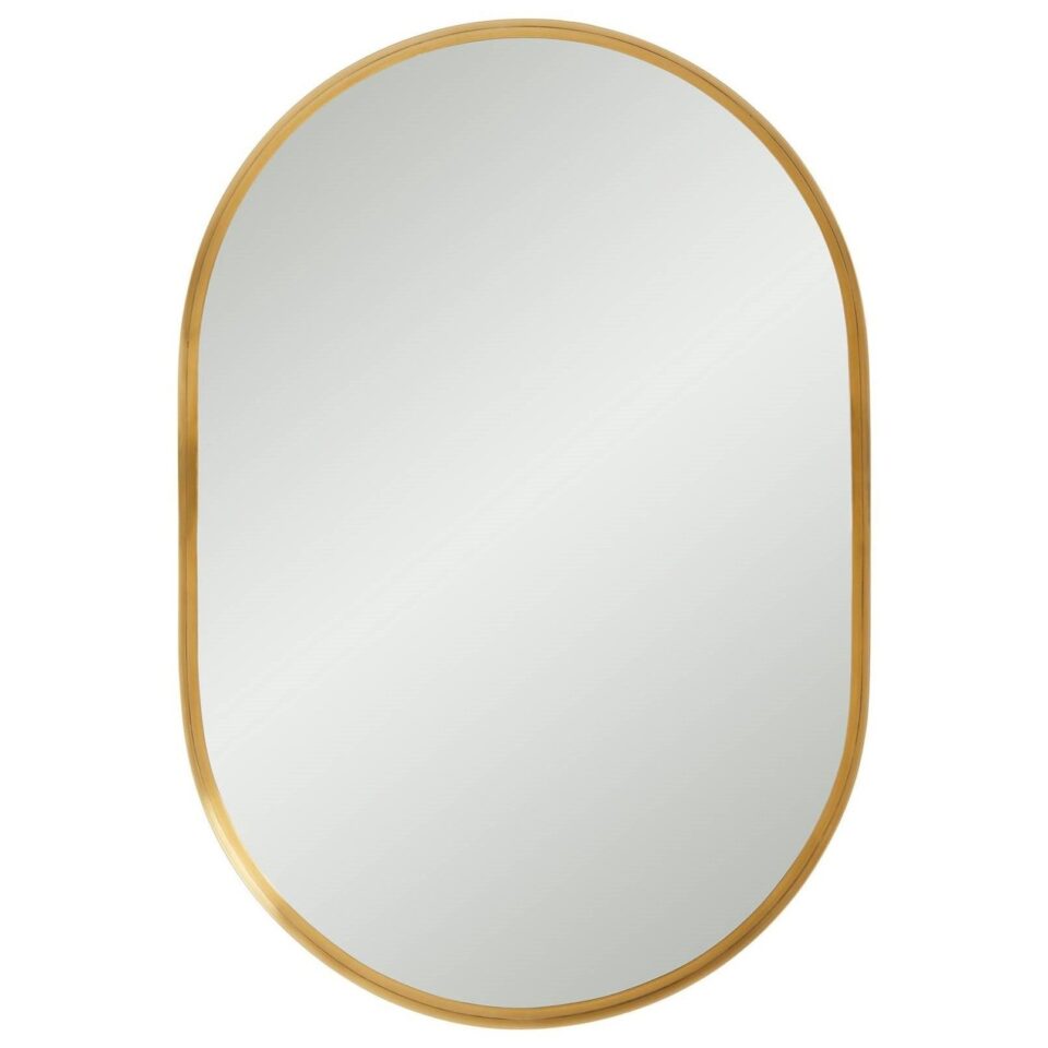 Овальное зеркало в золотой раме “Аманда”