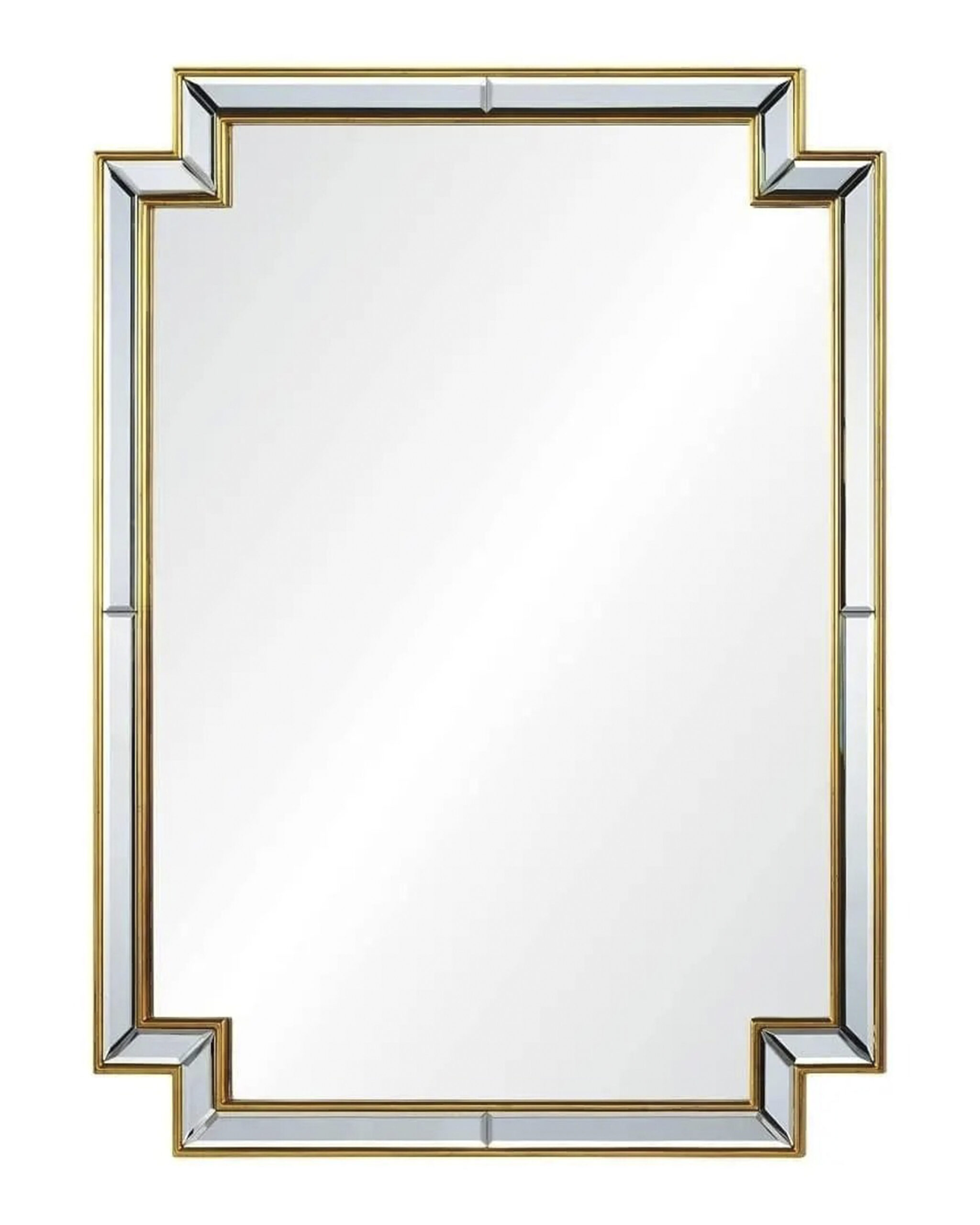 Зеркало в золотой раме ар-деко 
