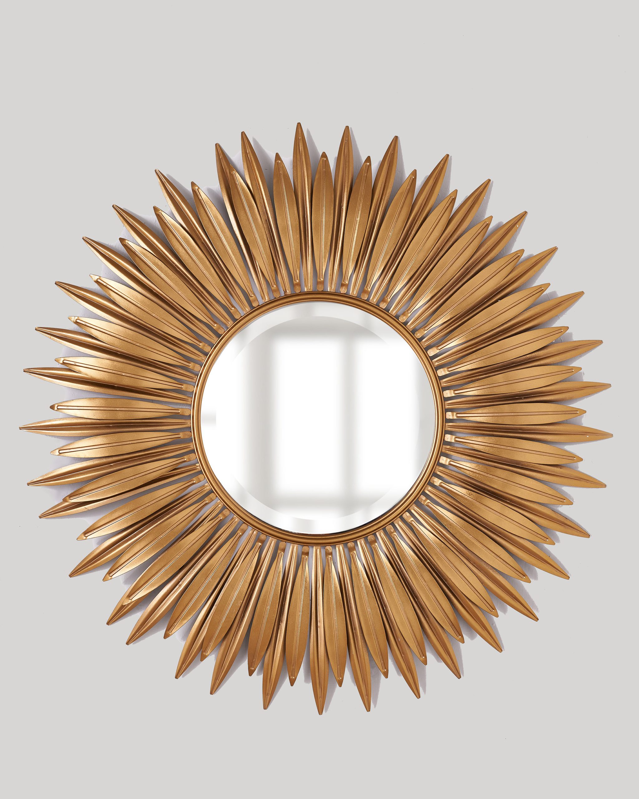 Зеркало солнце с золотыми перьями "Кимберли"