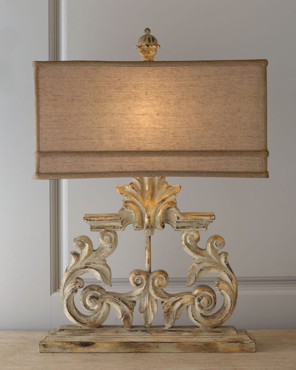 Настольная лампа в классическом стиле - барокко 
