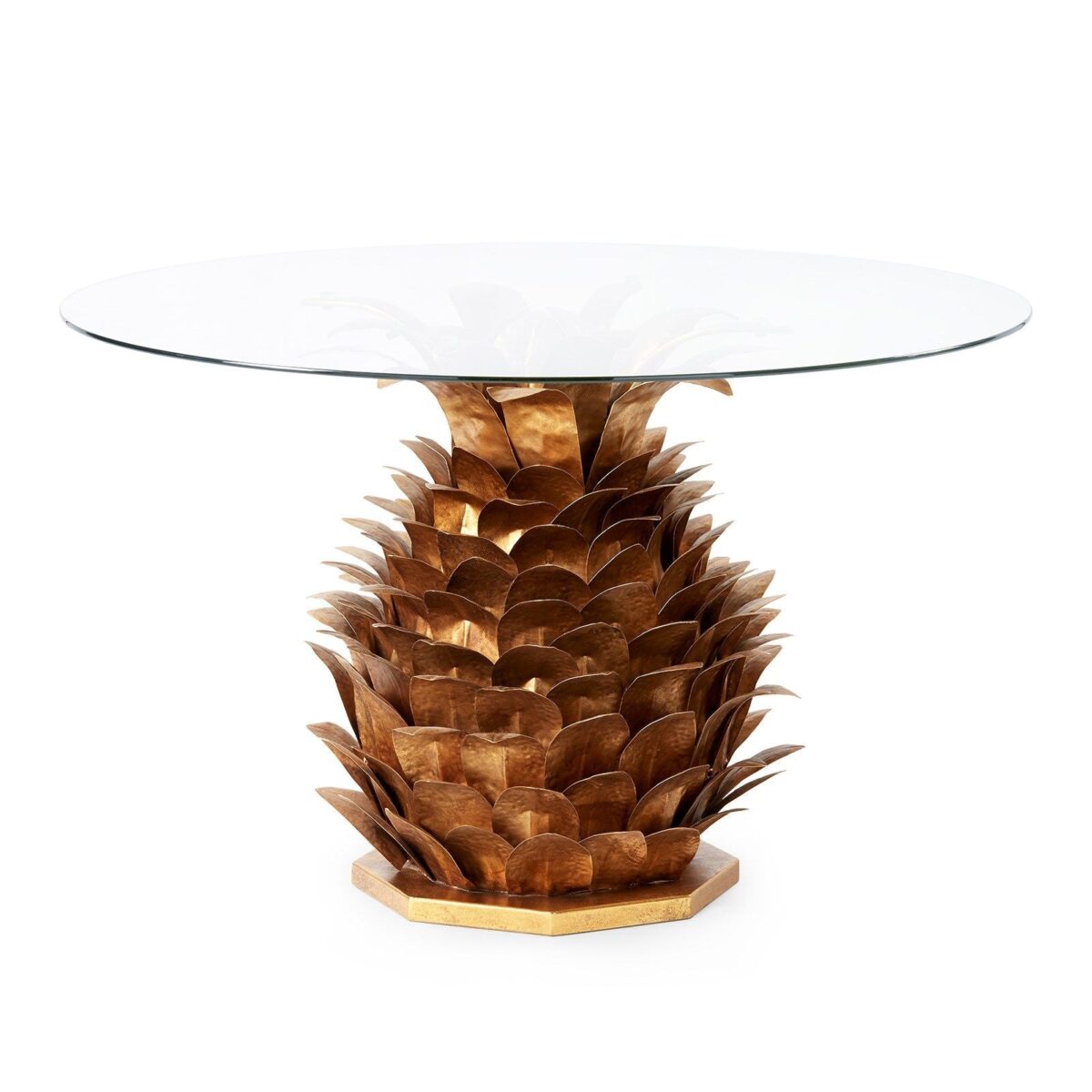Круглый журнальный стол "Кайкос" в форме ананаса, тропического цветка