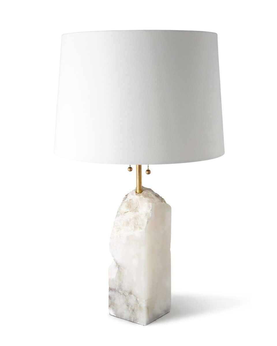 Настольная лампа из камня "Ума"