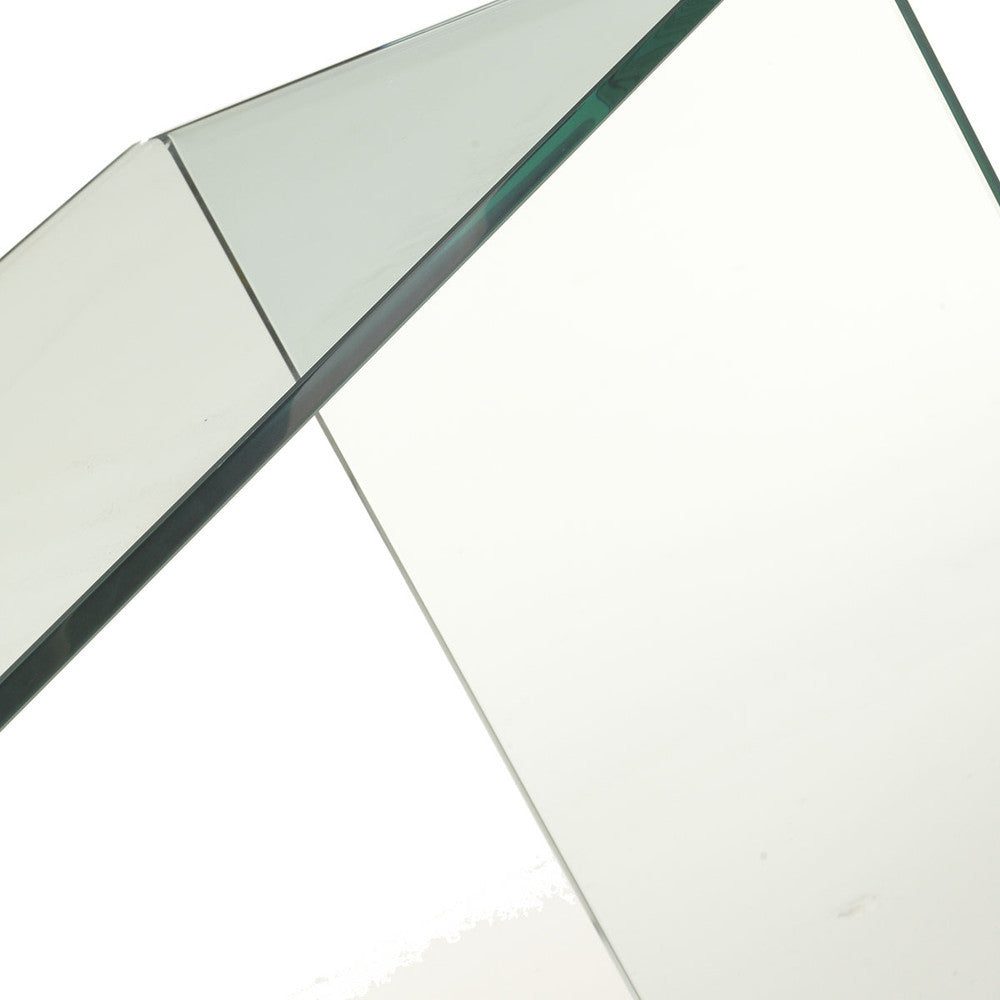 Консоль из закаленного стекла в минималистичном стиле "Стоктон" (горизонтальный вид)