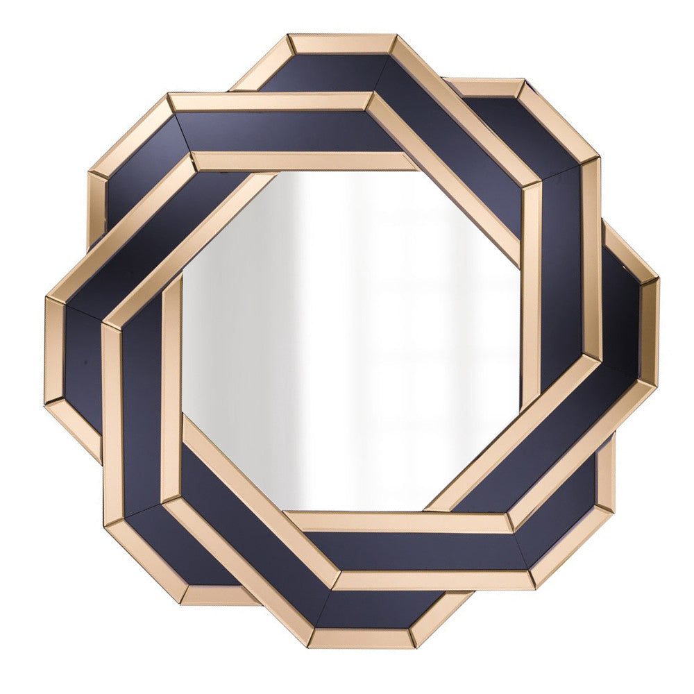 Интерьерное восьмиугольное настенное зеркало "Виндзор" (на белом фоне)