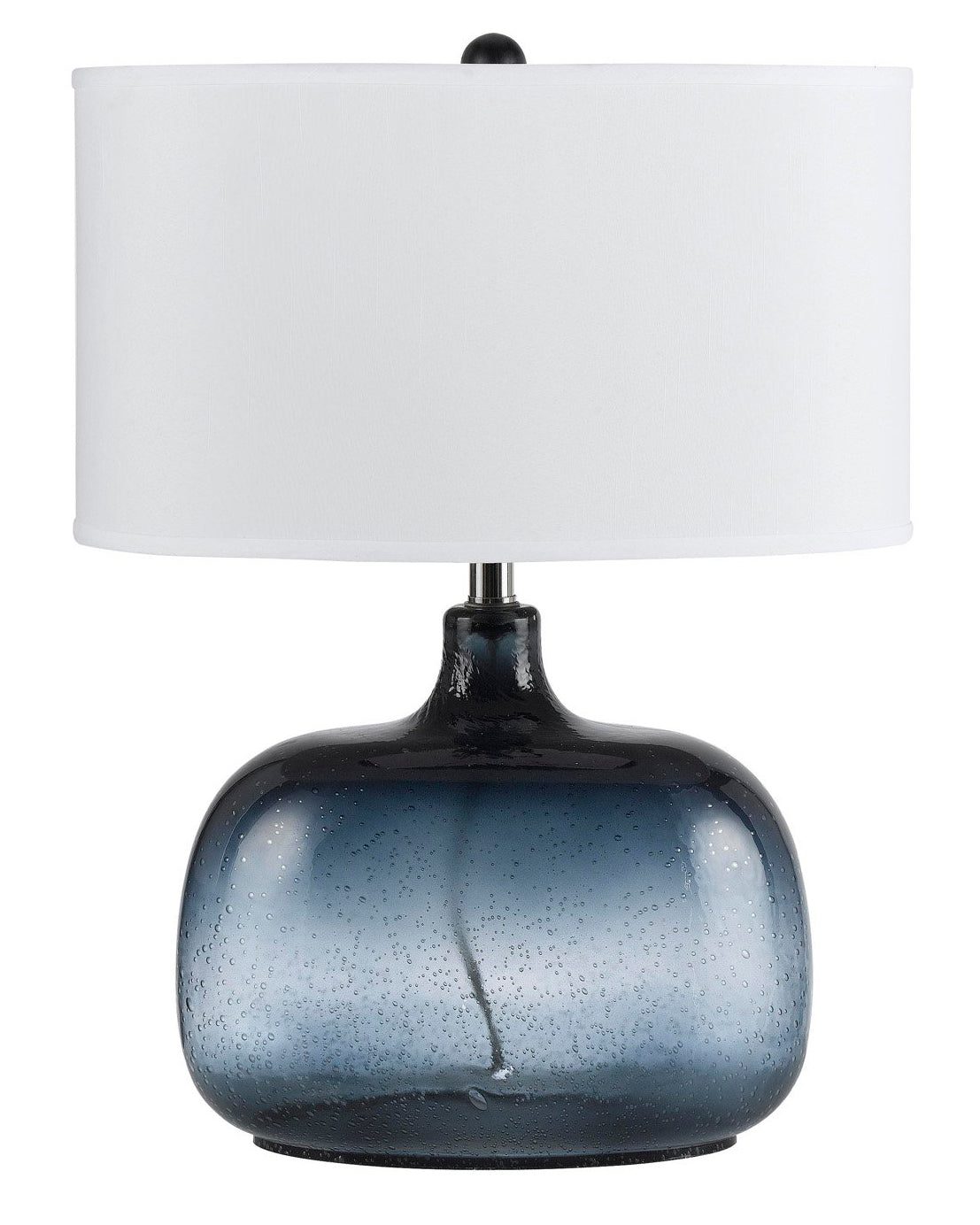 Синяя стеклянная настольная лампа "Зельда"