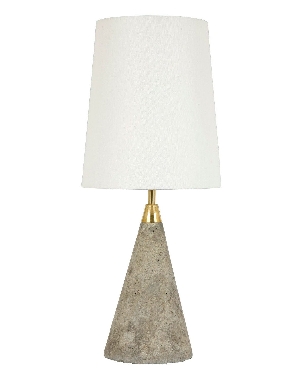 Настольная лампа в форме конуса "Бушвик" из бетона в стиле лофт