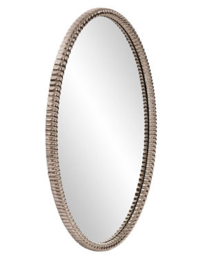 Овальное серебряное зеркало 