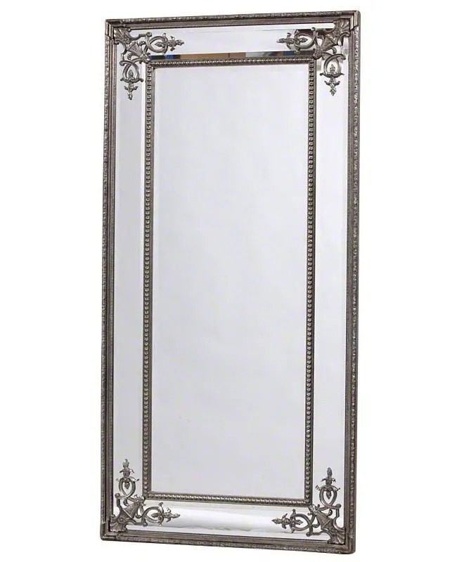 Серебряное зеркало в полный рост "Венето"
