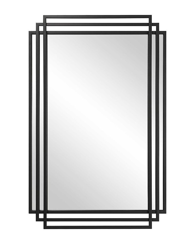Чёрное зеркало в стиле ар-деко 
