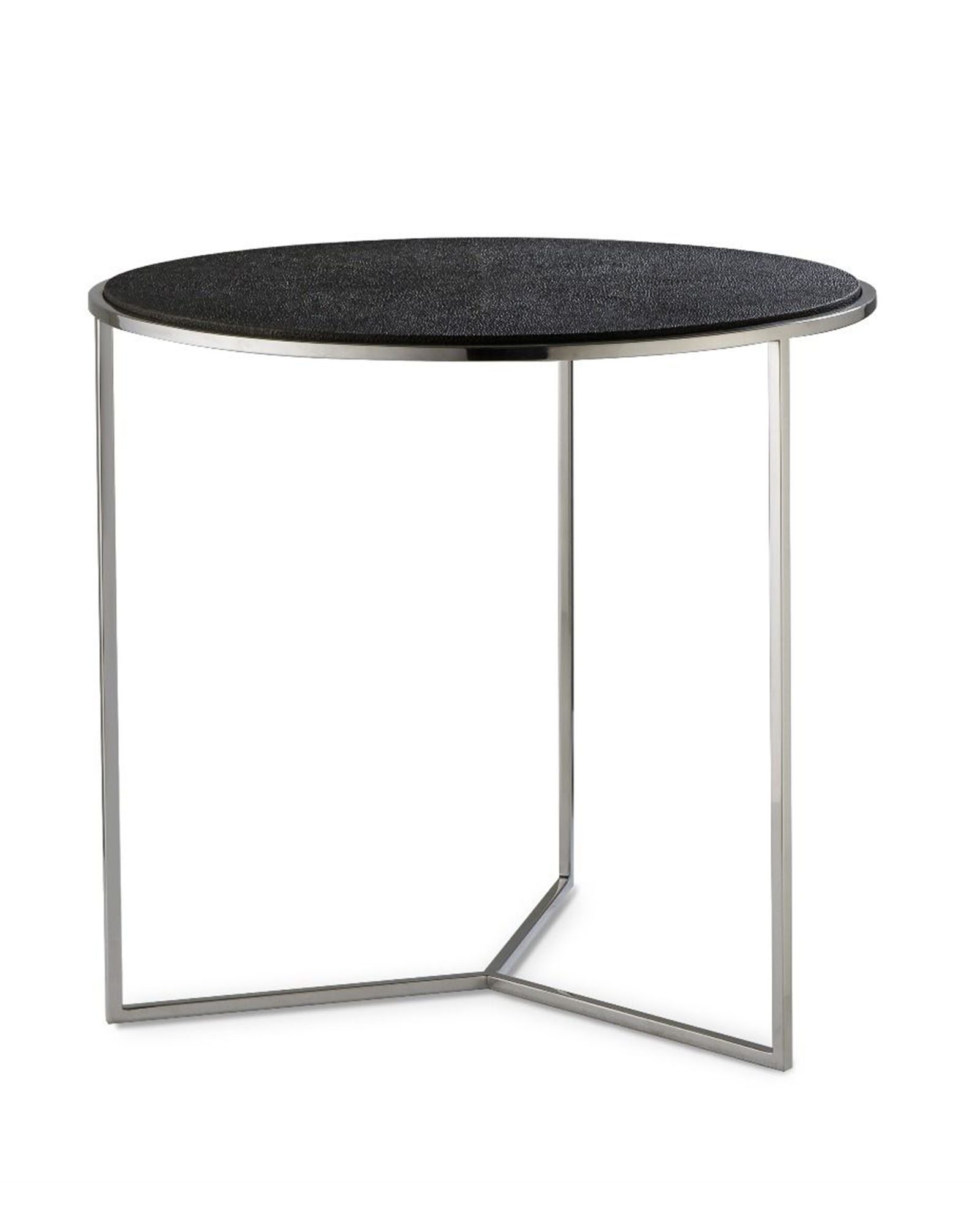 Серый столик "Гвен" из шагрени