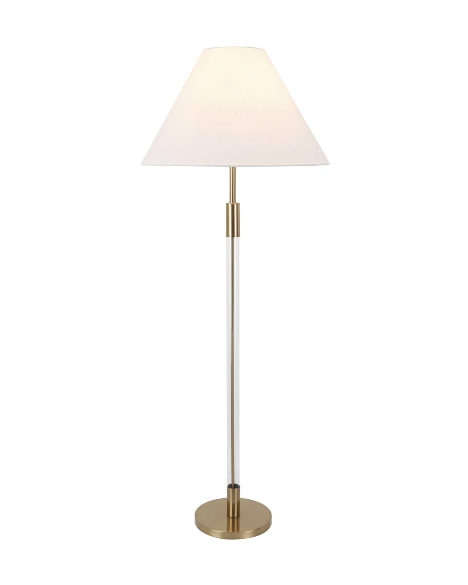 Золотая напольная лампа 