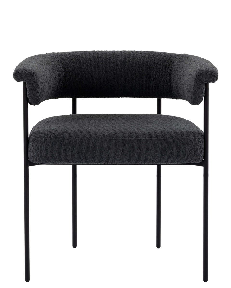 Черный мягкий стул 