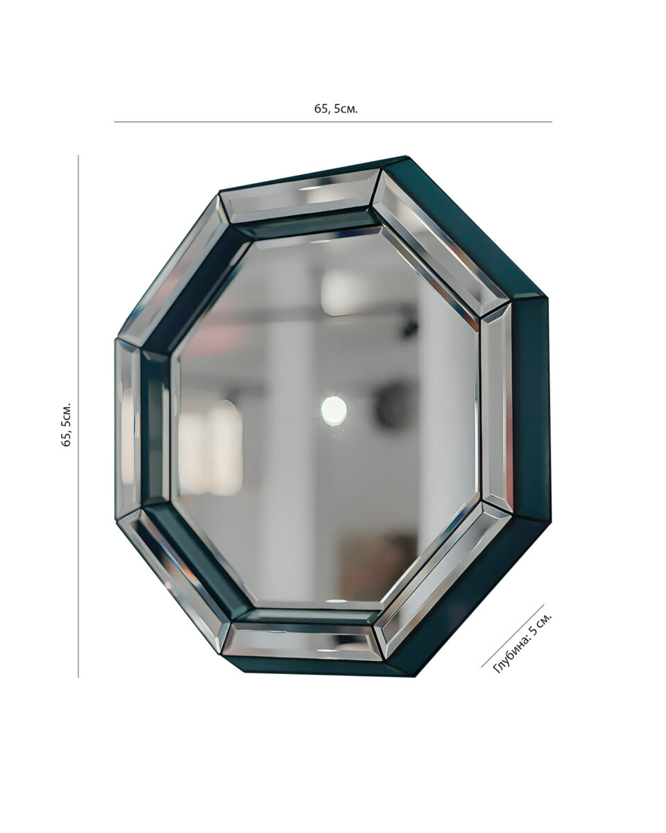 Настенное восьмиугольное зеркало "Ларедо" с размерами