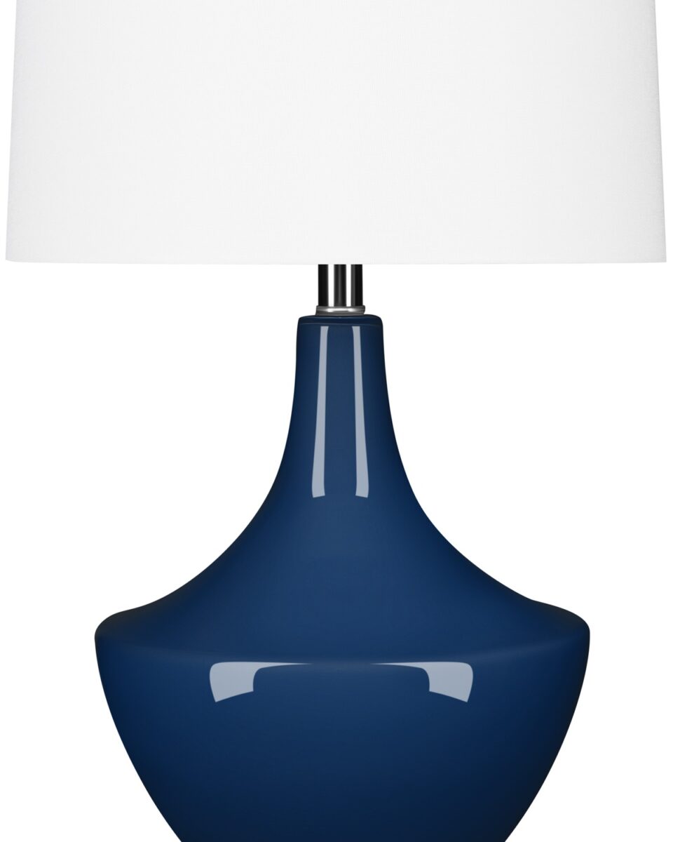 Синяя настольная лампа "Милис"