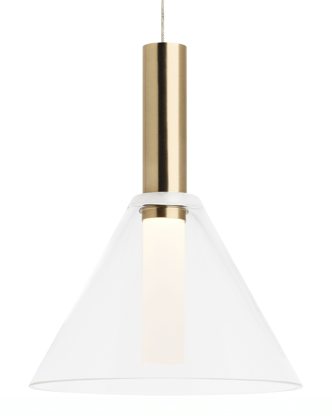Золотой подвесной светильник "Мезз"